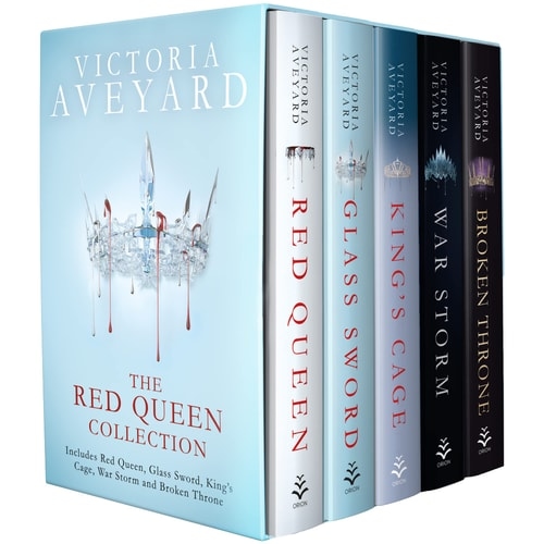 The Red Queen Collection Series Books 1 - 5 Box Set by Victoria Aveyard ( (Red Queen, Glass Sword, King''s Cage, War Storm & Broken Throne) - Victoria Aveyard • 2021