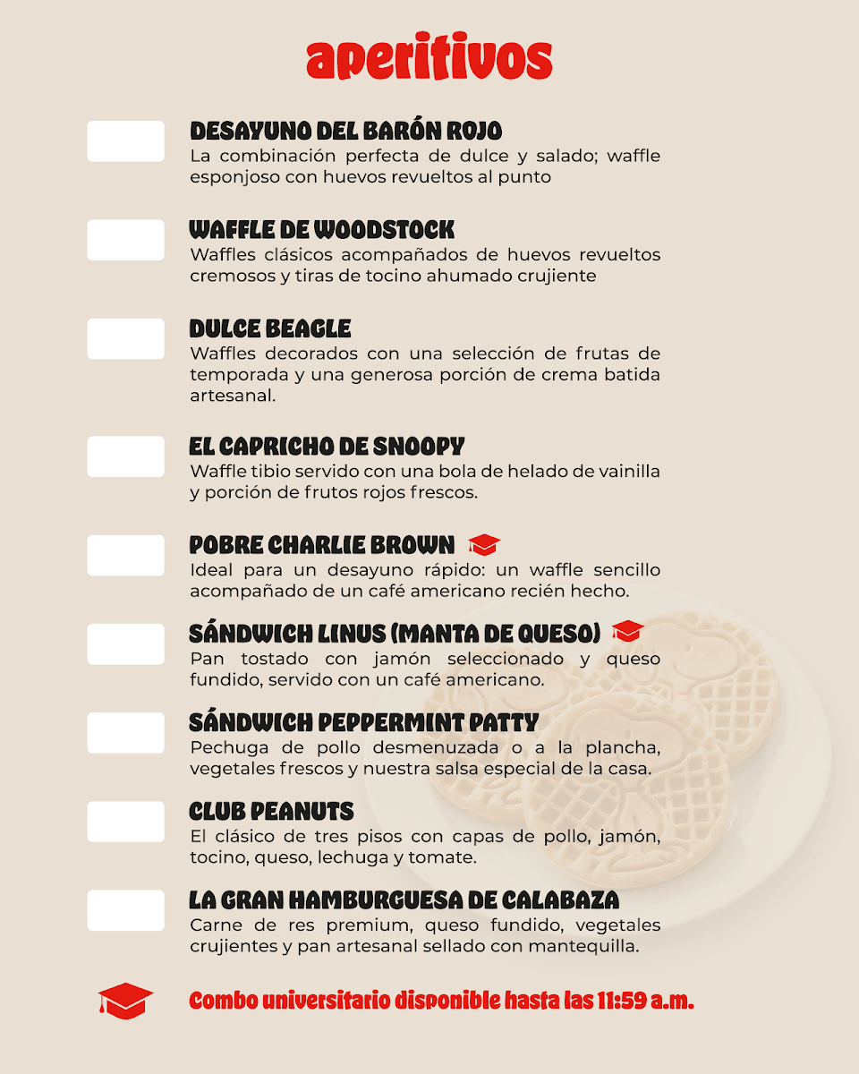 La Casita Roja - Cafetería Snoopy