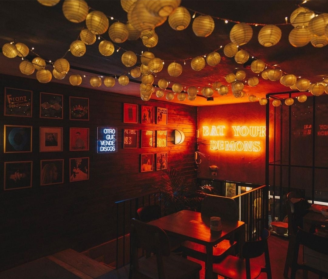 Dim Sum Records - dumplings de palmitos y tuna rice