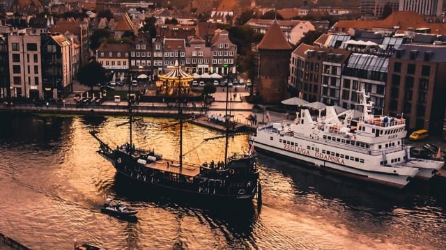 Czarna Perla - Galleon that takes you from Gdańsk to Westerplatte and back again. Fun experience, and another way to appreciate Gdańsk beauty and important history