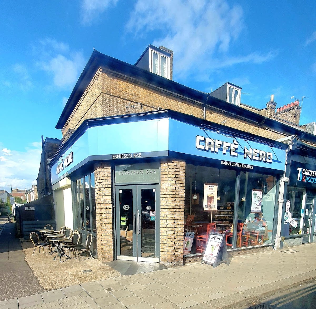 Caffè Nero - such yummy iced matches. Good coffee too!