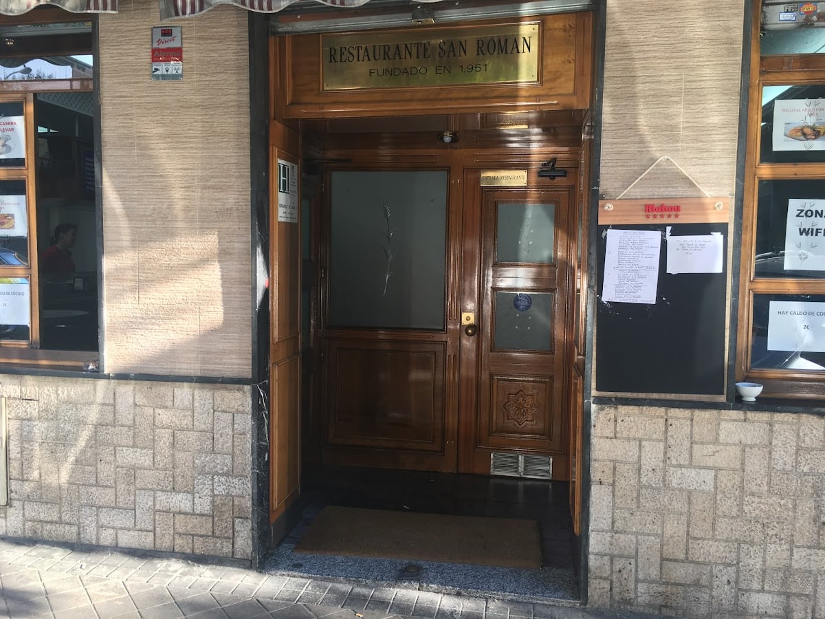 Restaurante San Román - Menú bacanti