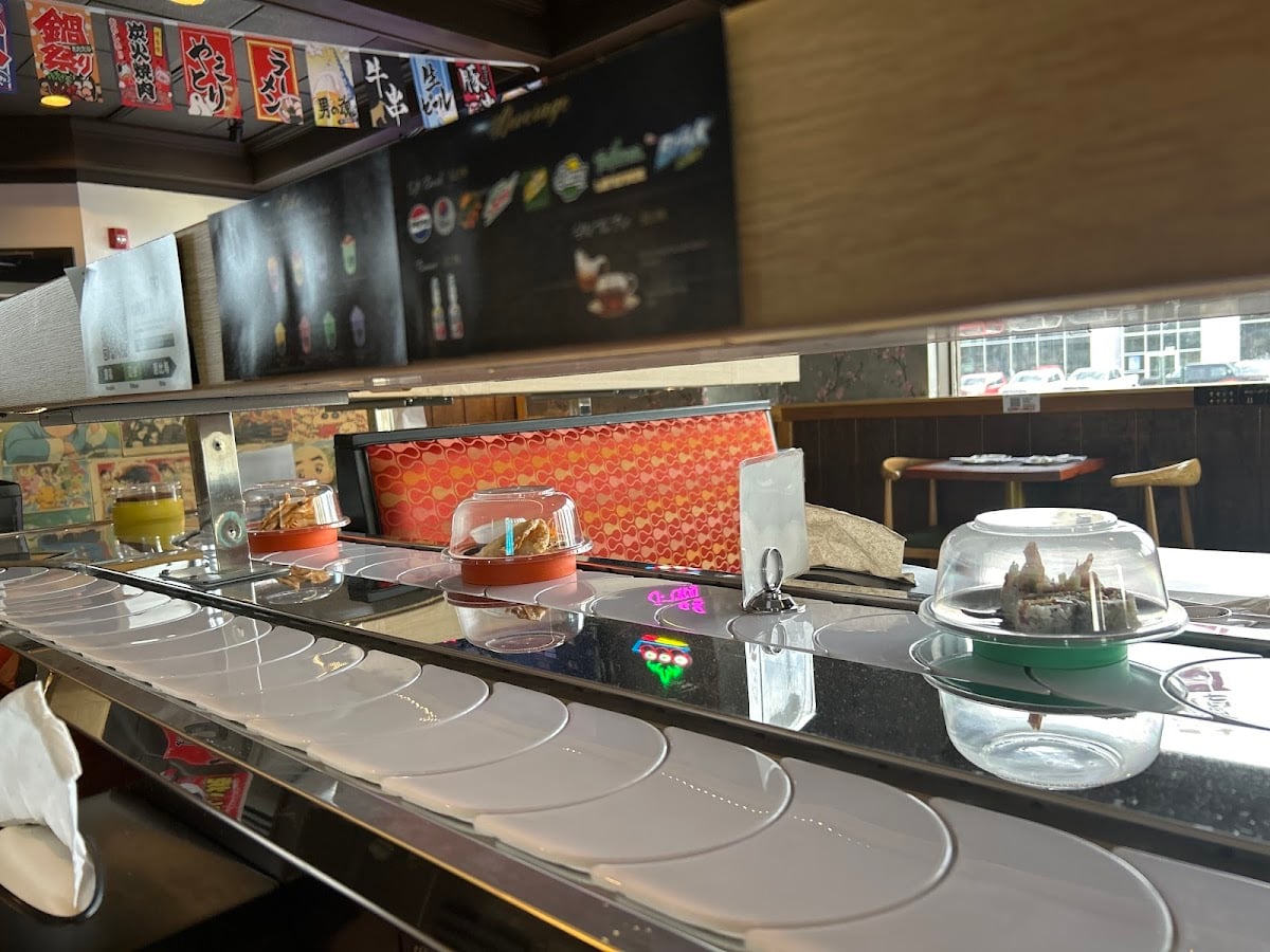fuji sushi station - great for takeout & all you can eat
cannonball & caterpillar roll >>
