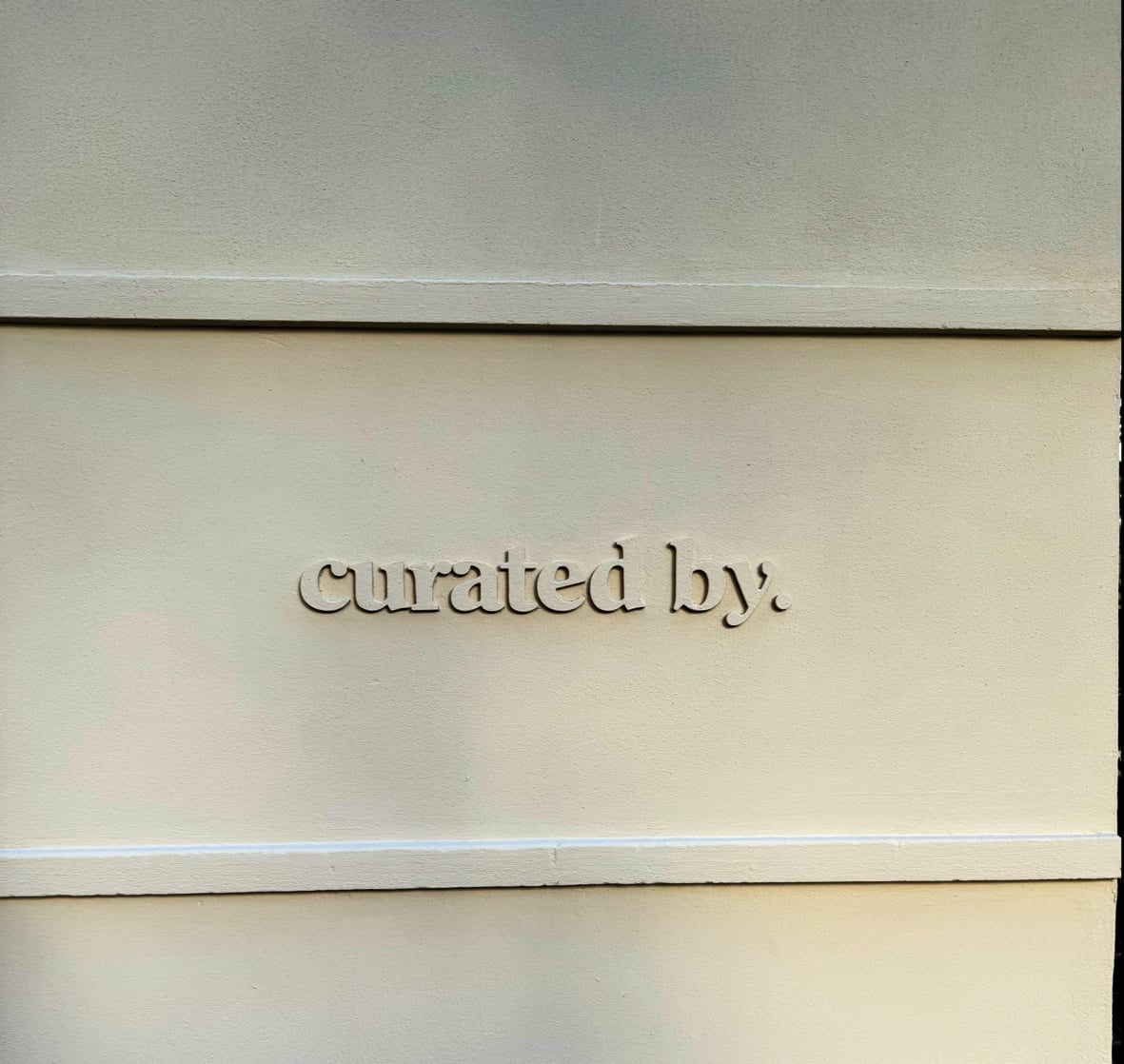 curated by.