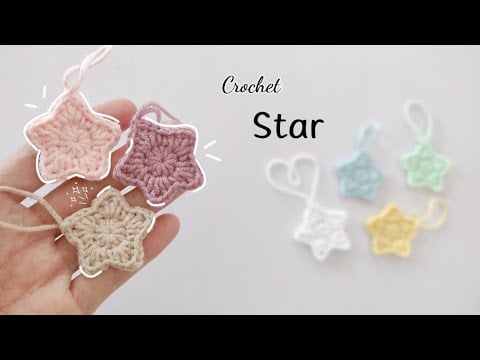 Crochet star🌟 |easy and cute #crochet #star #diy #handmade #christmas #christmasdecor
