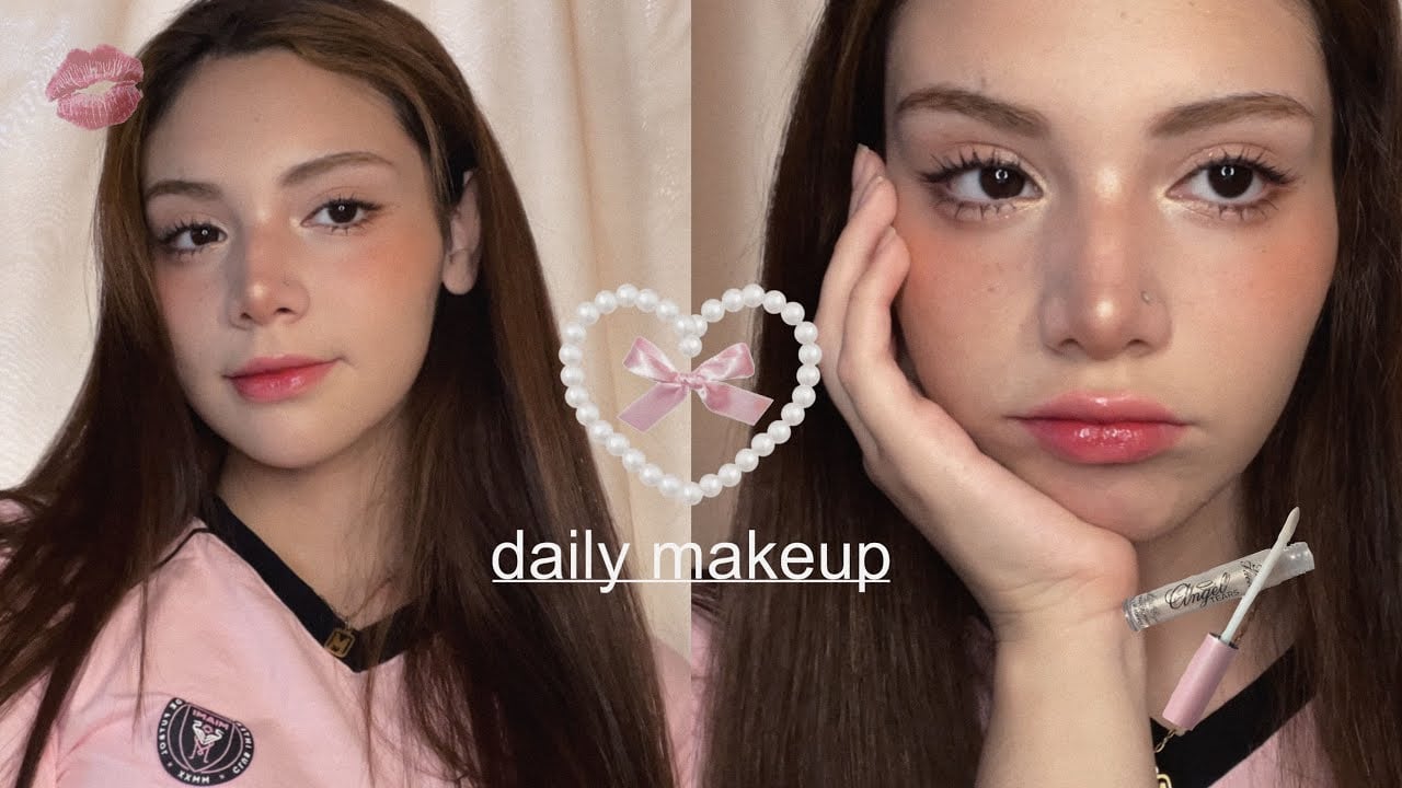 mi maquillaje diario 𝜗𝜚 | soft & pinkish makeup