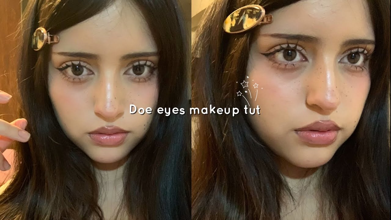 ⋆.˚Doe eyes makeup tut 🪷|Fresitabee
