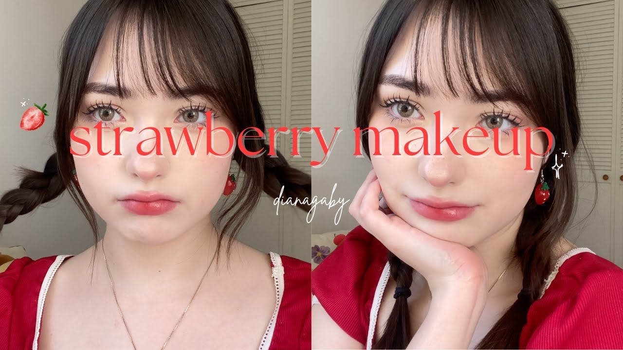 ⋆𐙚₊˚⊹ strawberry makeup 🍓 ₊˚⊹♡ - tutorial