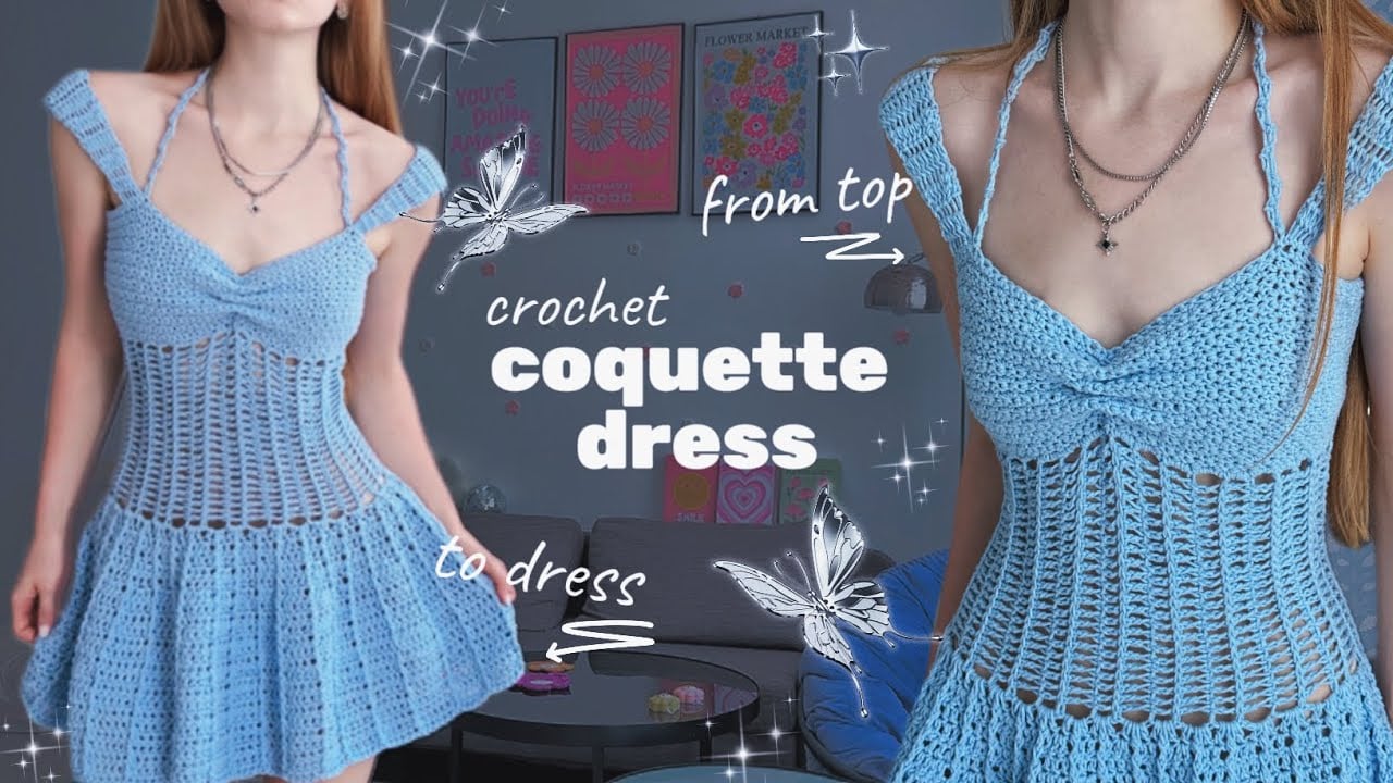 crochet coquette top & dress 💎