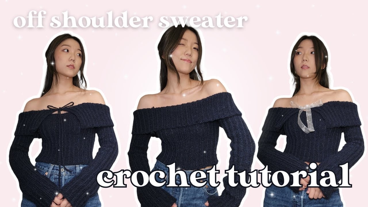 Off shoulder sweater - 350gm