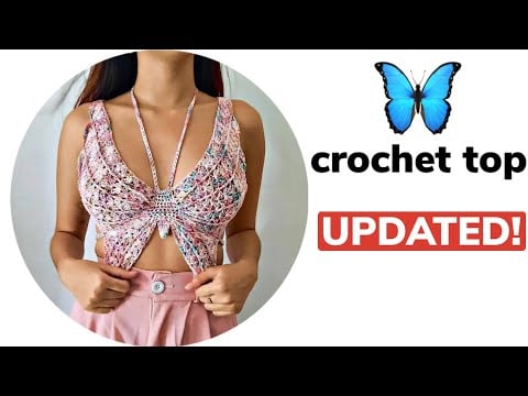 Even Easier Shelly Butterfly Crochet Top - Get S-XXL Pattern Now!