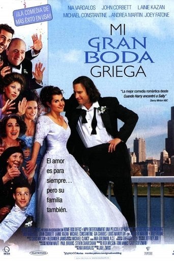 Mi gran boda griega - "Mi gran boda griega" es una comedia sobre Toula, quien se enamora de Ian, un hombre fuera de su tradición griega. Entre risas y caos familiar, la película celebra el amor y las diferencias culturales.