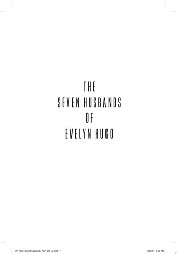 The Seven Husbands of Evelyn Hugo: A Novel - Taylor Jenkins Reid • 2017