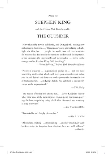 The Outsider: A Novel - Stephen King • 2018