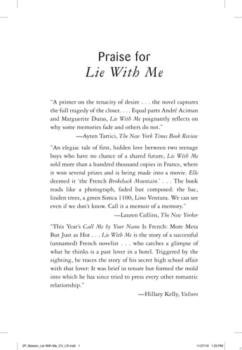 Lie with Me - Philippe Besson • 2020
