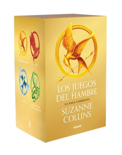 Los juegos del hambre (estuche con: Los juegos del hambre|En llamas|Sinsajo|Balada de pájaros cantores y serpientes): La saga completa - Suzanne Collins • 2021