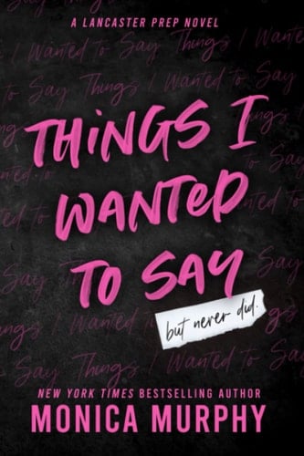 Things I Wanted to Say: (but never did) - Monica Murphy • 2023