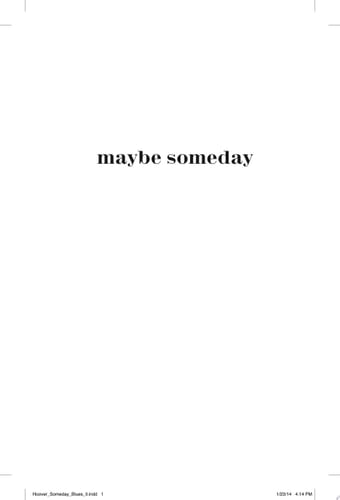 Maybe Someday (1) - Colleen Hoover • 2014