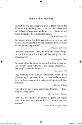 The Martian Chronicles - Ray Bradbury • 2012