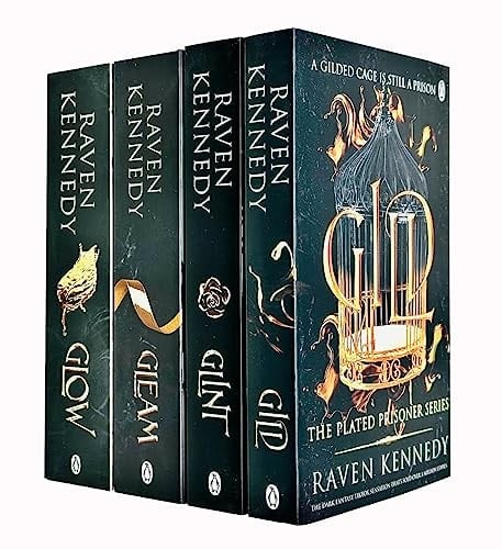 The Plated Prisoner Series 4 Books Collection Set (Gild, Glint, Gleam & Glow) - Raven Kennedy • 2023