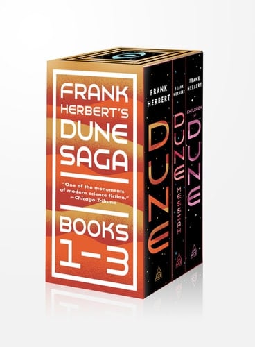 Frank Herbert's Dune Saga 3-Book Boxed Set: Dune, Dune Messiah, and Children of Dune - Frank Herbert • 2020