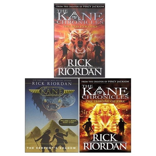 The Kane Chronicles Collection Rick Riordan 3 Books Set Red Pyramid,Throne Fire - Rick Riordan • 2013