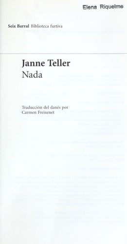 Nada - Janne Teller • 2011