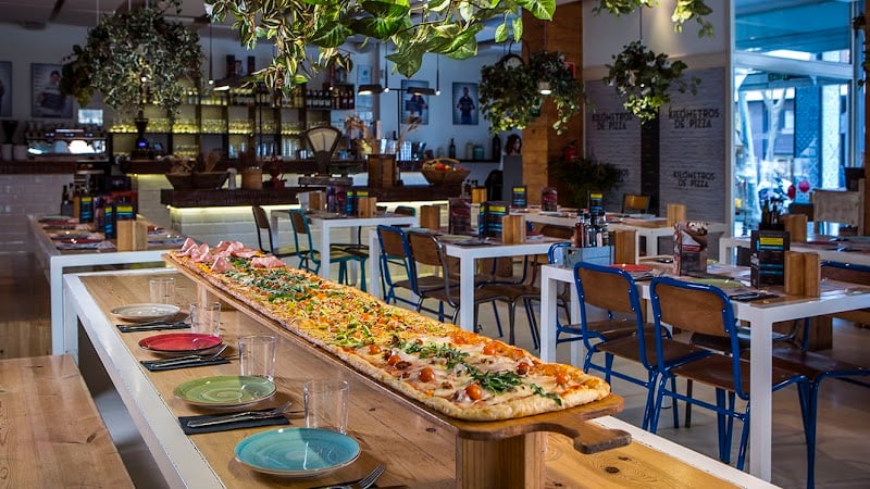 Kilometros de pizza