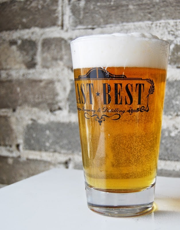 Last Best Brewing & Distilling - The stinky cheese and honey pizza!!!