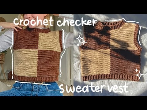 Gilet a quadri - YouTube: hayhaycrochet