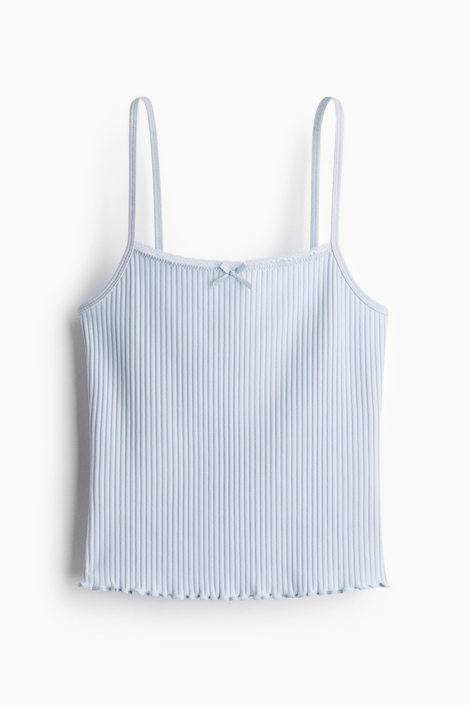 Top de tirantes con ribete de encaje - H&M