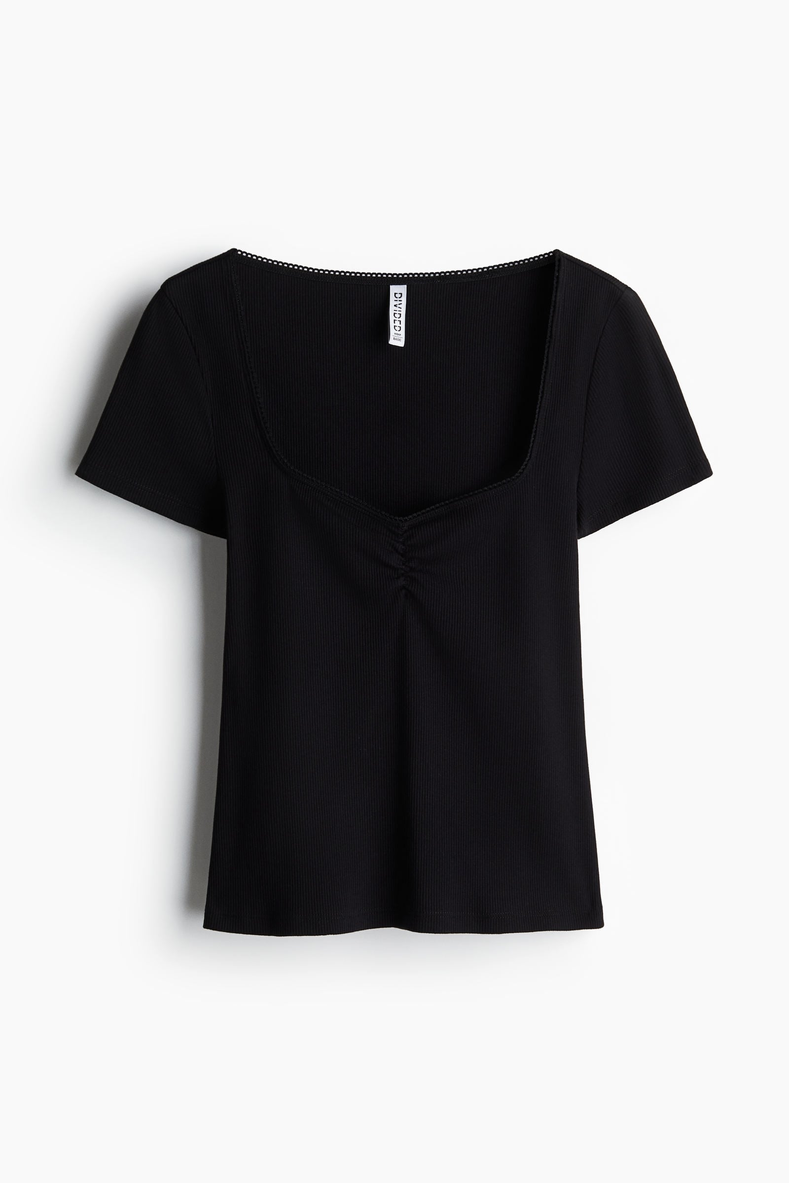 Polera con ribete de picot - H&M