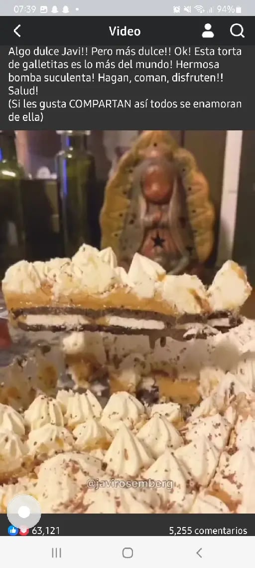 Postre de oreo con manjar (dulce de leche) - By Javi Rosemberg