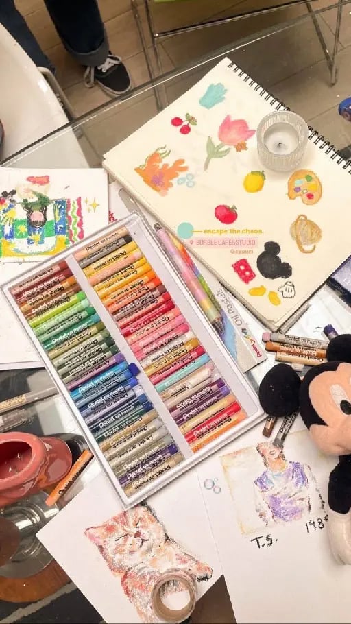 Crayons - In case you want to draw