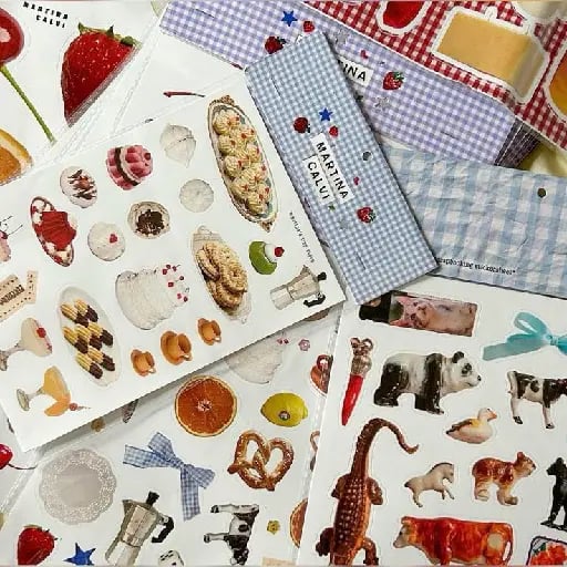 Stickers - Inflatable, shiny, holographic, different sizes, etc.