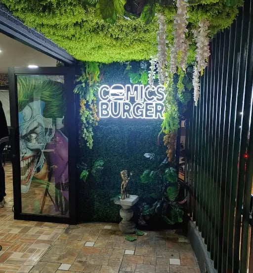 Comic's burger - Restaurant ambientado en el mundo de marvel comics