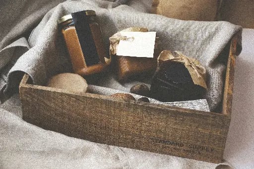 Una caja navideña