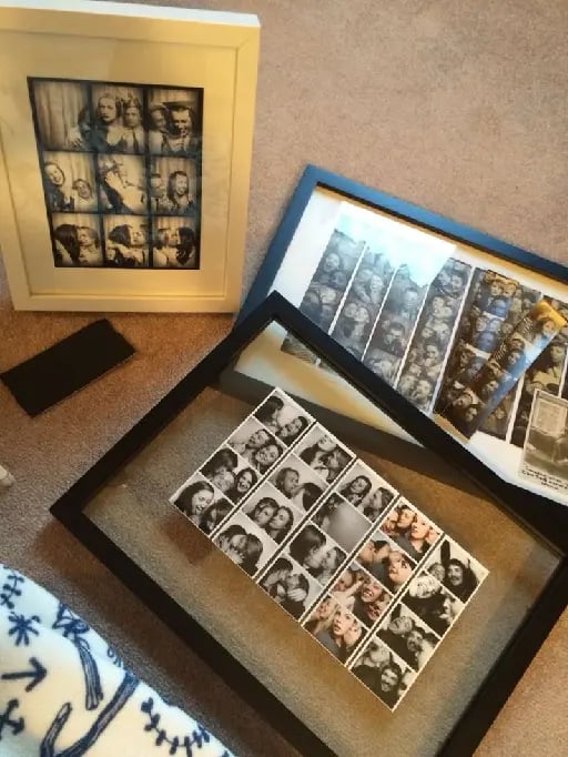 cuadro de recuerdos - un cuadro lleno de fotos suyas para recordar