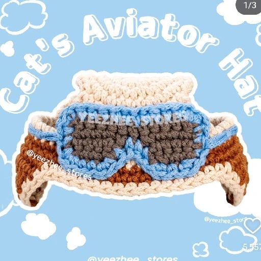 aviator hat - para gatito