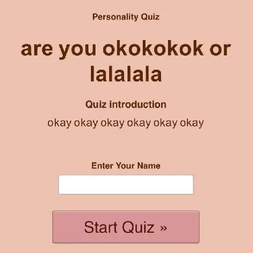 take quizzes as your character