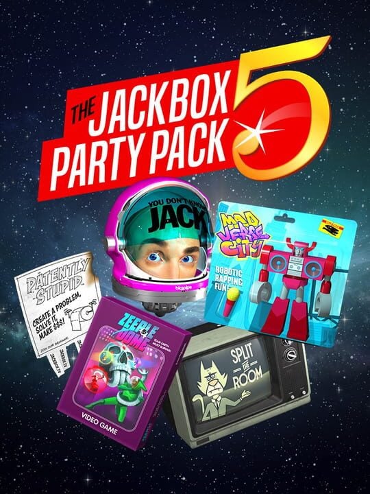 The Jackbox Party Pack 5 - Amazon Fire TV · Android · iOS · Linux · Mac · Nintendo Switch · PC (Microsoft Windows) · PlayStation 4 · Xbox One