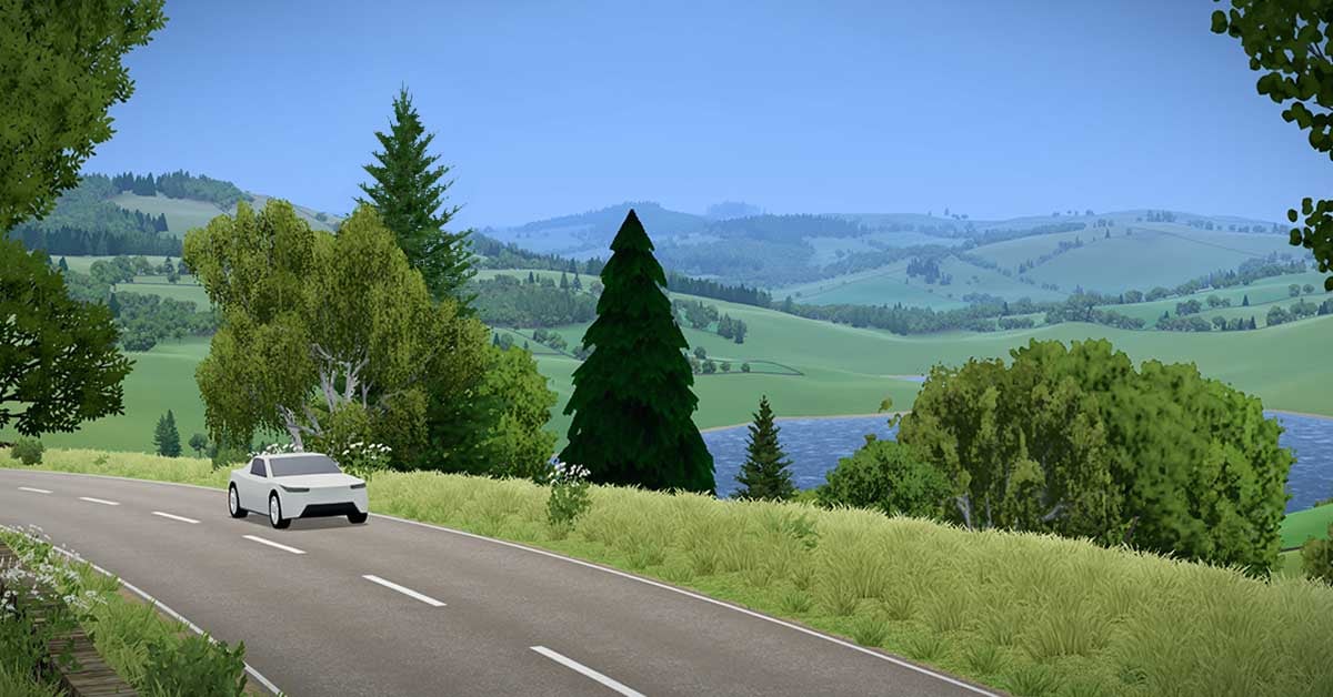 Slow Roads driving simulation