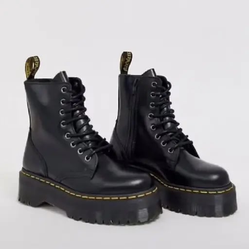 Jadon Leather Platform Boots