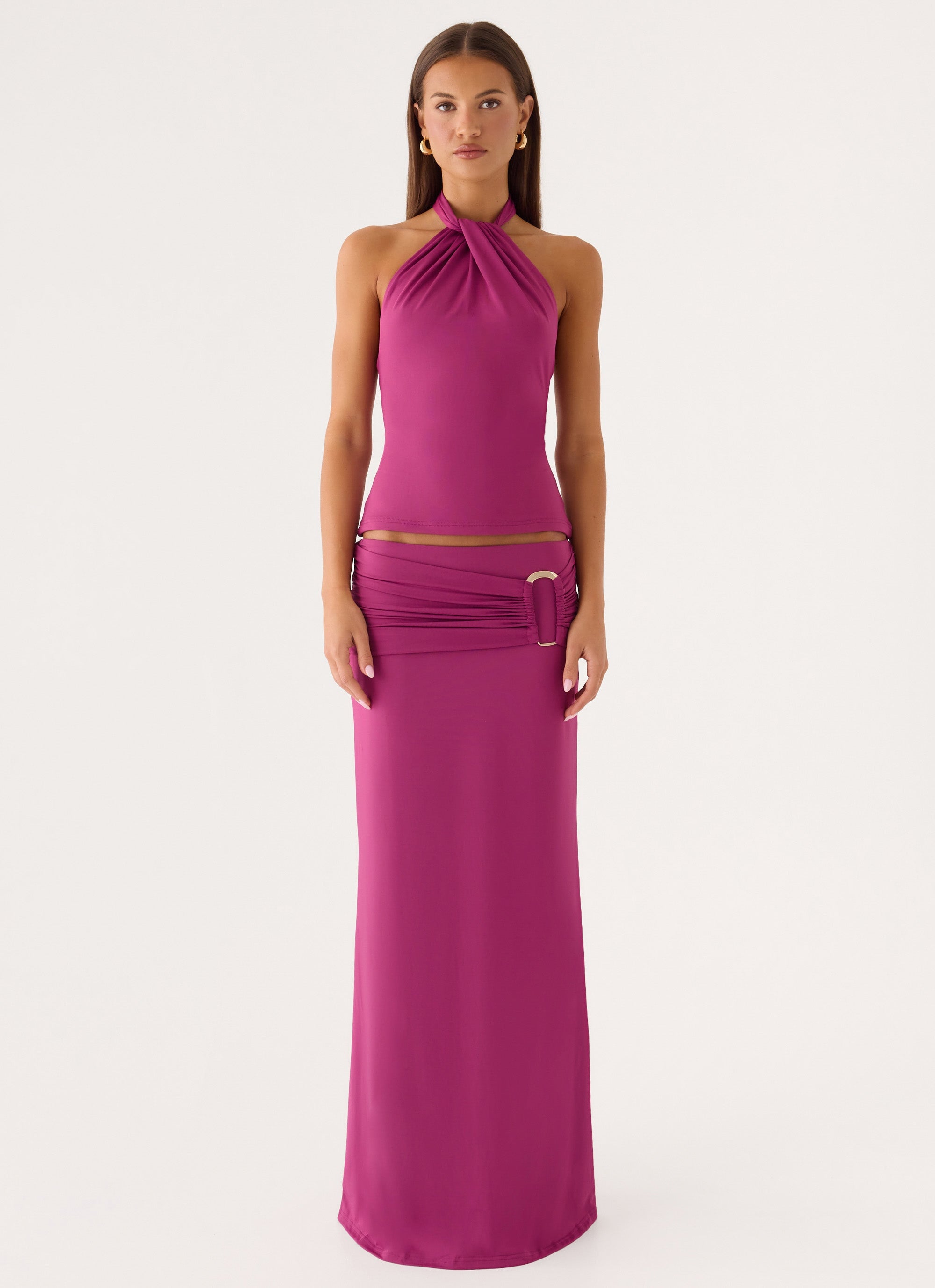 Rosanna Maxi Skirt - Plum - Peppermayo Europe