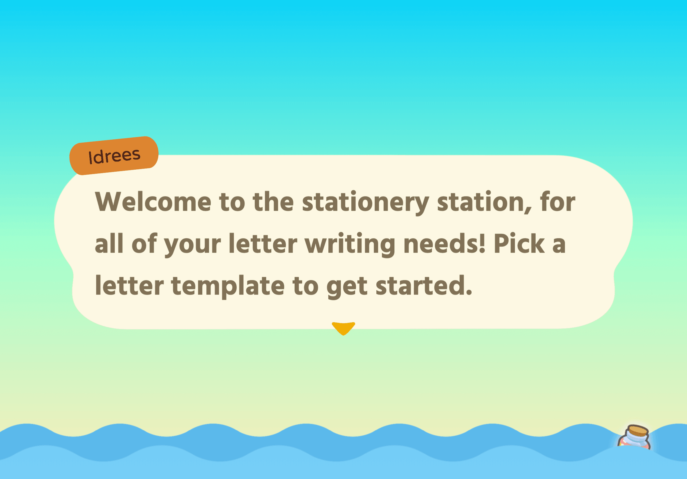 Animal Crossing Letter Generator