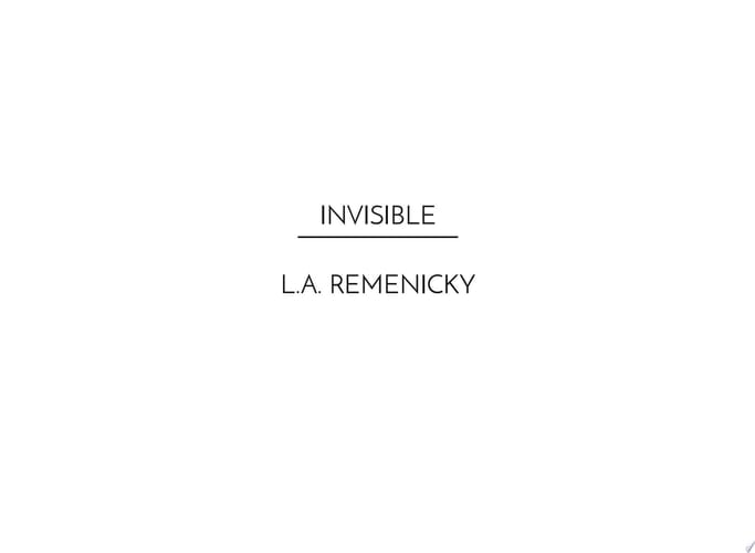 Invisible - L.A. Remenicky · 2016