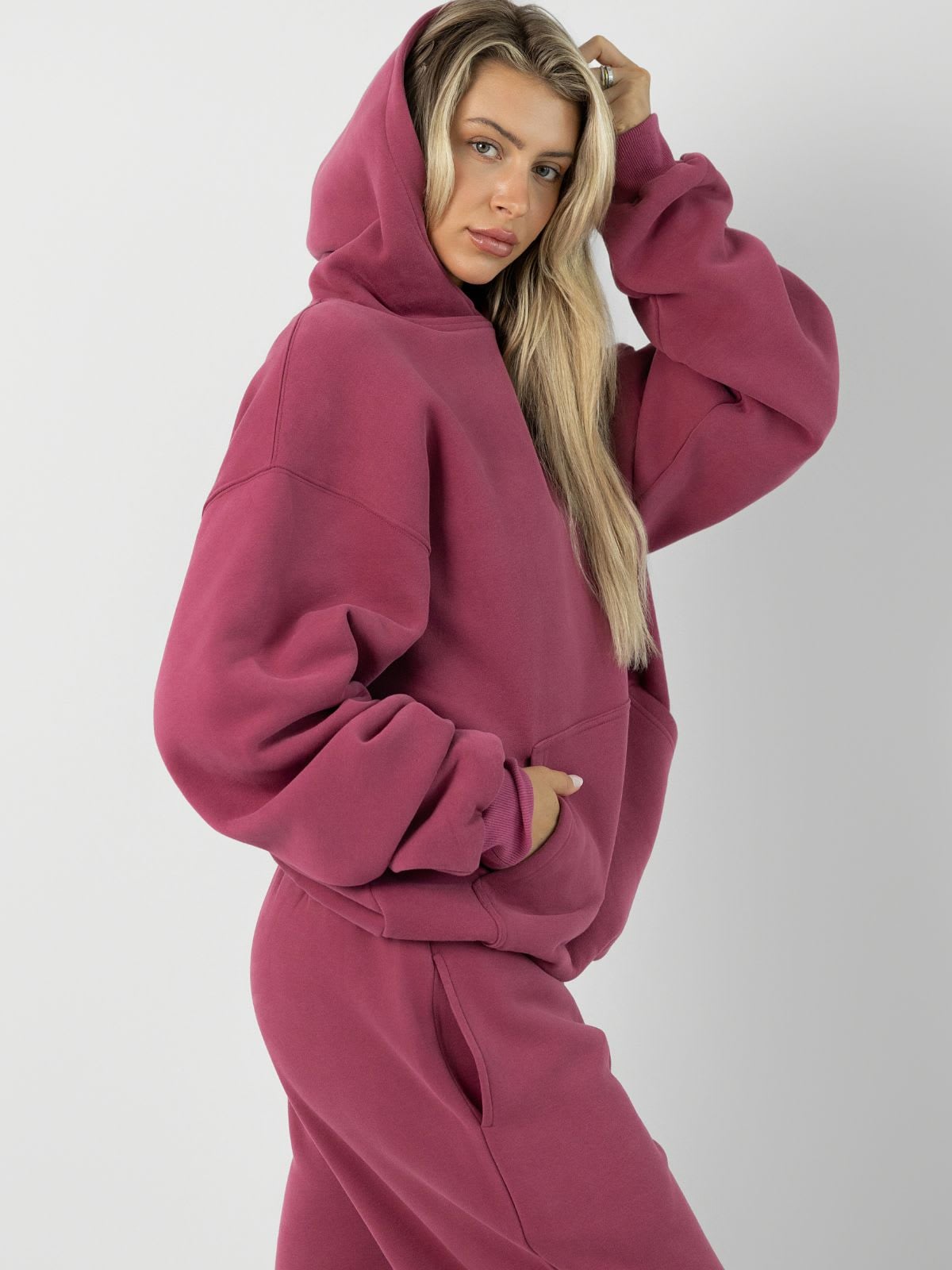 Minimalist Hoodie - Berry - Small - Comfrt