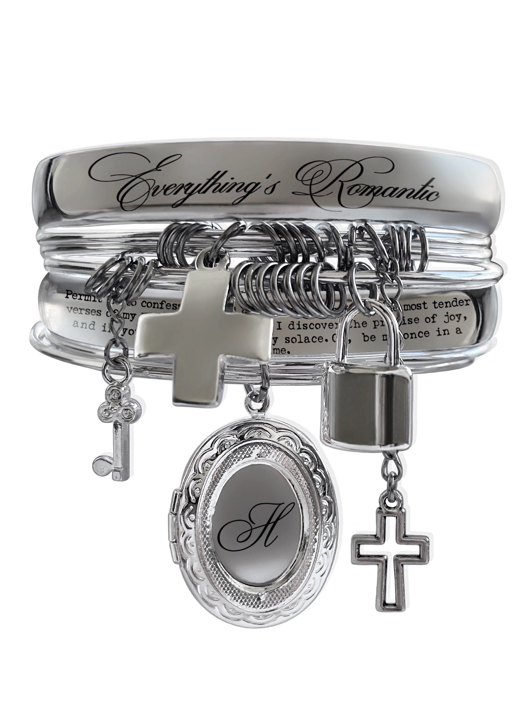 EVERYTHING’S ROMANTIC BANGLE SET - G - FIVE FOURTY NINE