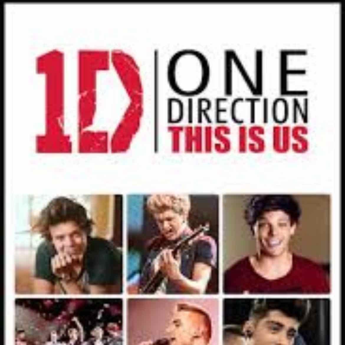 One direction This is us - I renommend this to every one direction fan. Or for people who want to became a directioner. Or if you like one of the boys in the band then you can see the film about one direction to see maby you like all of them after?