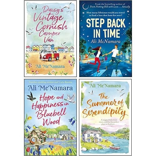 Ali McNamara 4 Books Collection Set (Daisy's Vintage Cornish Camper Van, The Summer of Serendipity, Hope and Happiness in Bluebell Wood, Step Back in Time) - Ali McNamara · 2022